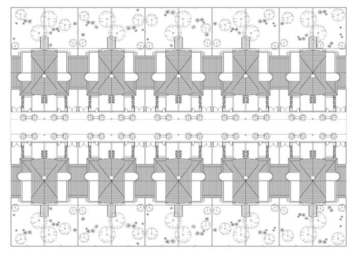 20 viviendas unifamiliares pareadas en Arroyo Culebro. LeganÃ©s.