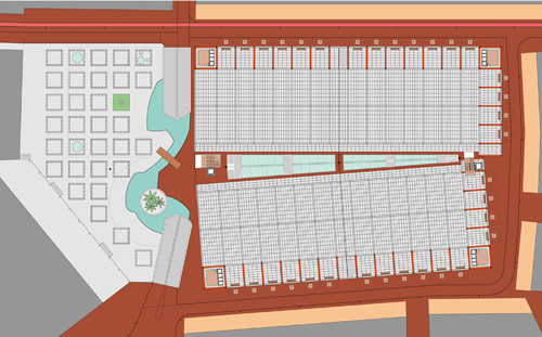 Aparcamiento subterrÃ¡neo para residentes y plaza pÃºblica. Plaza Mayor de Medina del Campo.