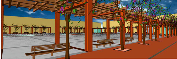 Aparcamiento subterrÃ¡neo para residentes y plaza pÃºblica. Plaza Mayor de Medina del Campo.