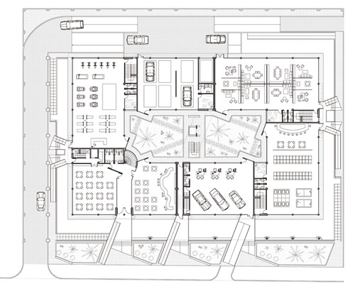 Edificio multifuncional para servicios del automÃ³vil en Ã¡rea de servicio de la Carretera Villaverde/LeganÃ©s.
