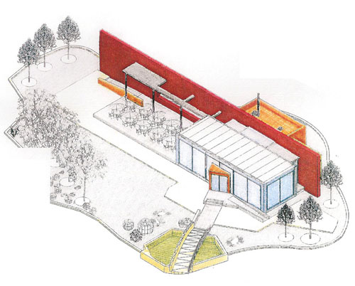 Kiosco para hostelerÃ­a en Parque Central de GriÃ±Ã³n.