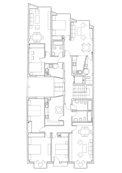Edificio entre medianerÃ­as de 12 viviendas en Calle Salamanca y Calle CÃ¡ceres. Vereda de los Estudiantes. LeganÃ©s.