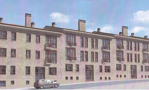 Edificio entre medianerÃ­as de 30 viviendas en Calle Greco. Fuensalida.