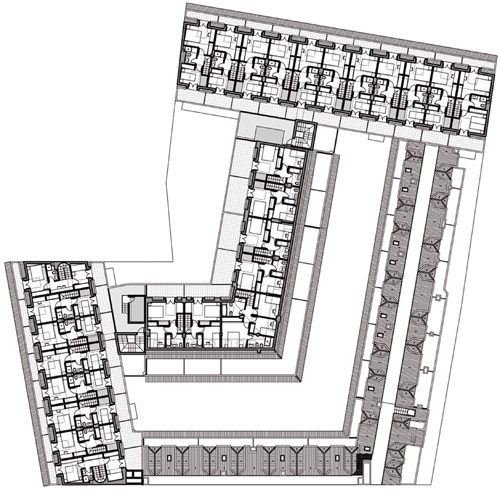 Edificio entre medianerÃ­as de 87 viviendas Avenida de Fuenlabrada y Calle Getafe. LeganÃ©s.
