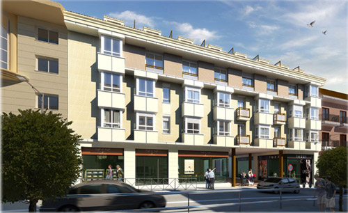 Edificio entre medianerÃ­as de 87 viviendas Avenida de Fuenlabrada y Calle Getafe. LeganÃ©s.