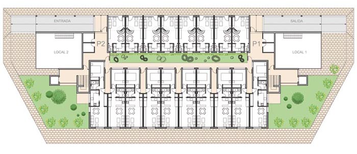 Edificio de 36 viviendas protegidas en Cubas de la Sagra.