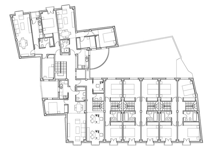 Edificio entre medianerias de 18 viviendas y 3 oficinas en Calle HerrerÃ­as. El Viso de San Juan.